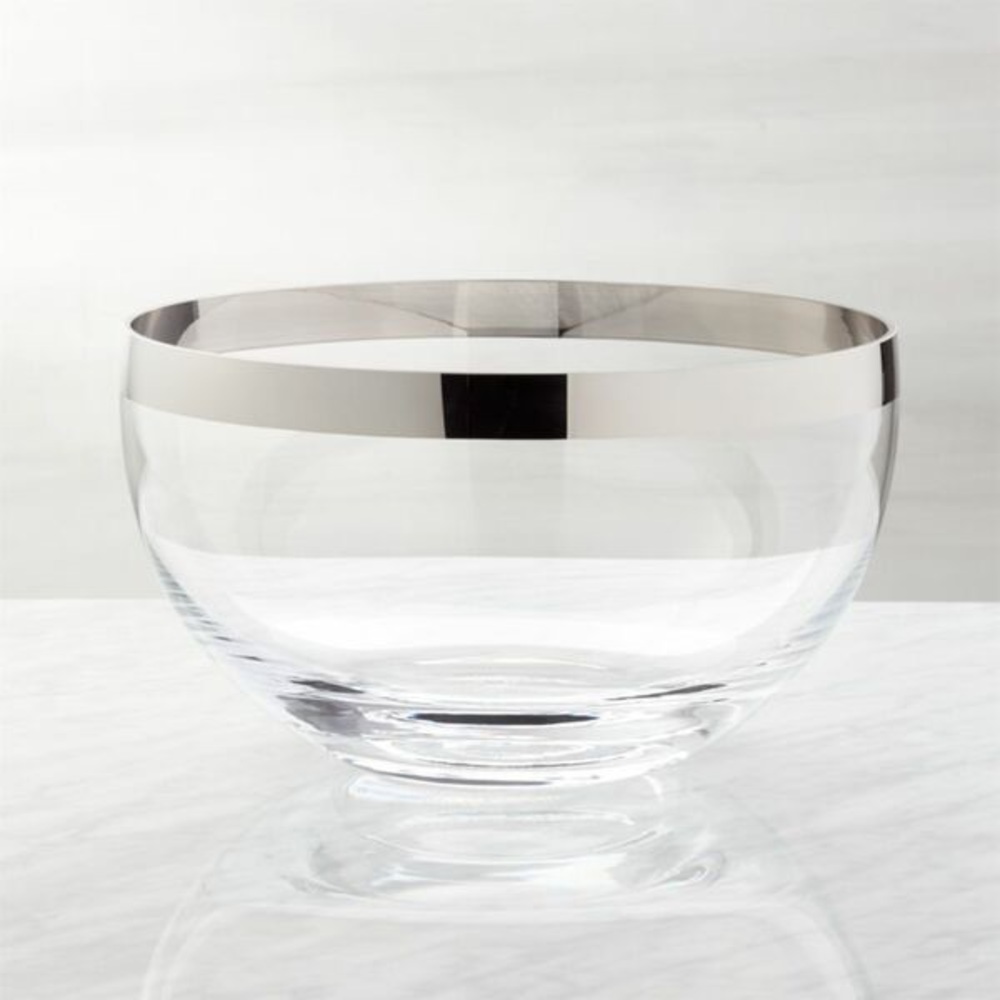 Platinum Pryce Crate&Barrel Bowl